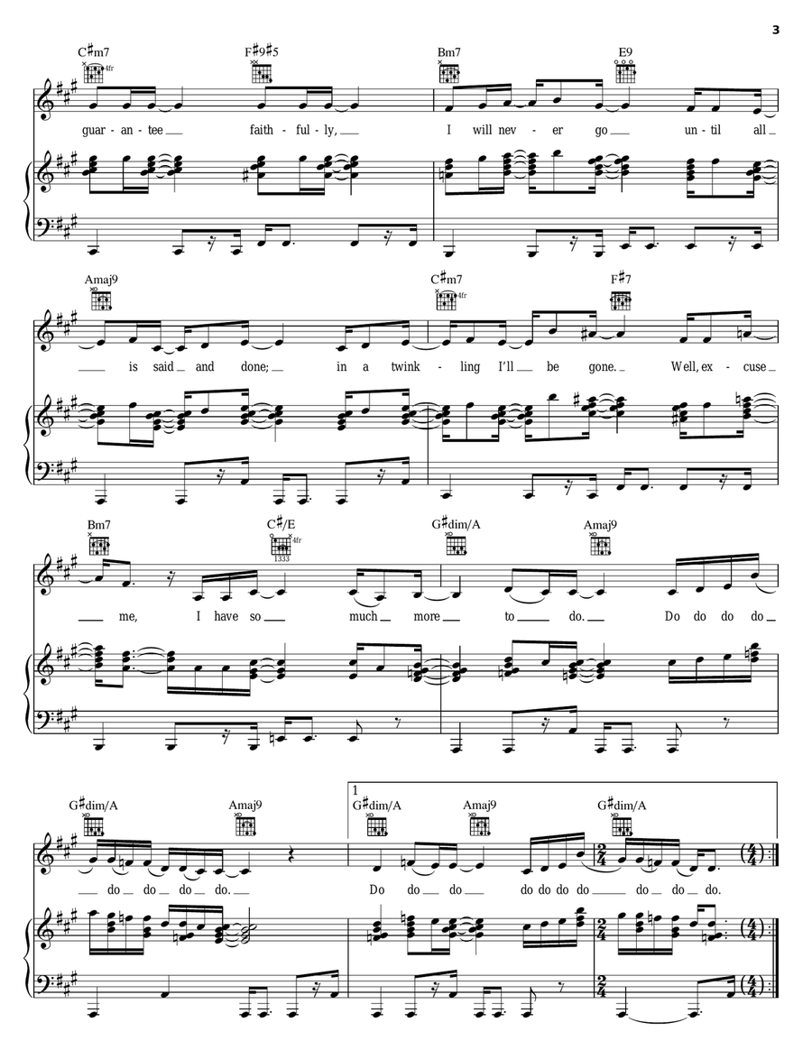 Power Flower Power Flower Piano, Vocal, Guitar scores gallery preview page 3