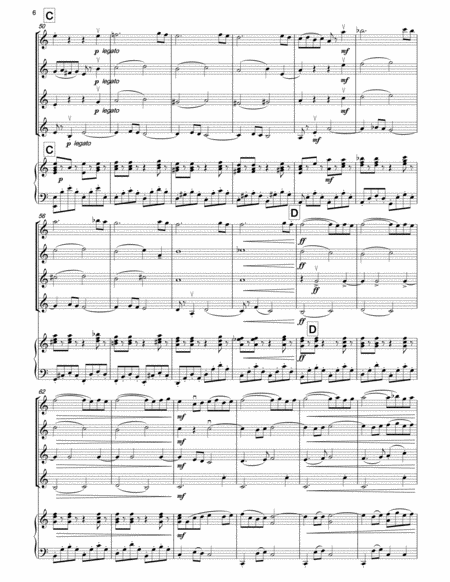 ROSSINI Cum Sancto Spirito (Messe Solenelle) for 4 violins & piano image number null