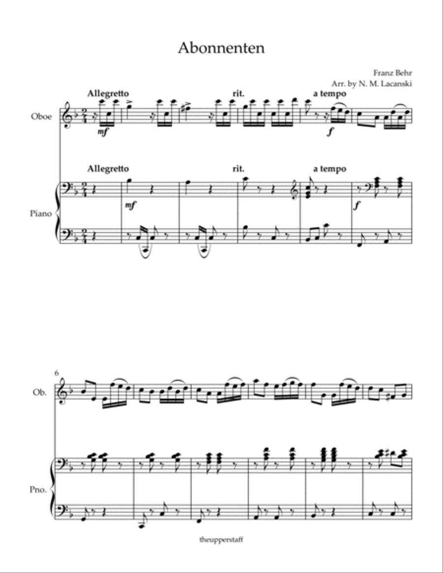 Abonnenten Abonnenten Piano scores gallery preview page 2