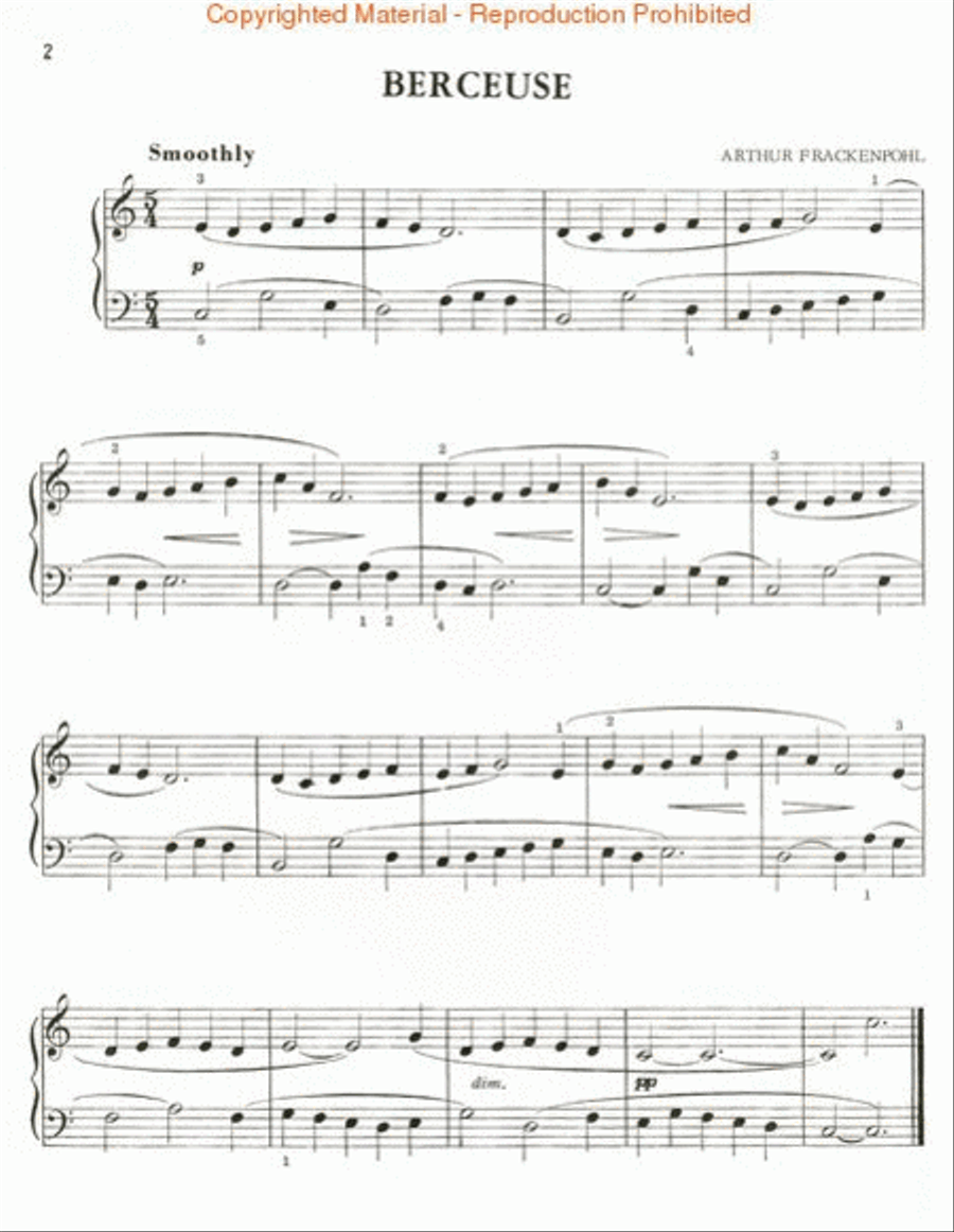 Berceuse & Dialogue Piano Method scores gallery preview page 2