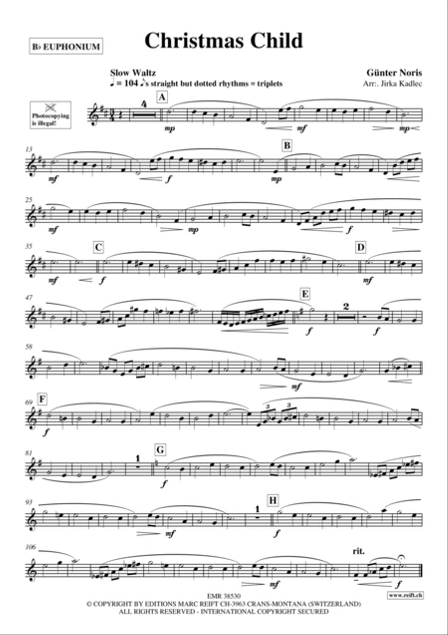 Christmas Child Euphonium scores gallery preview page 2