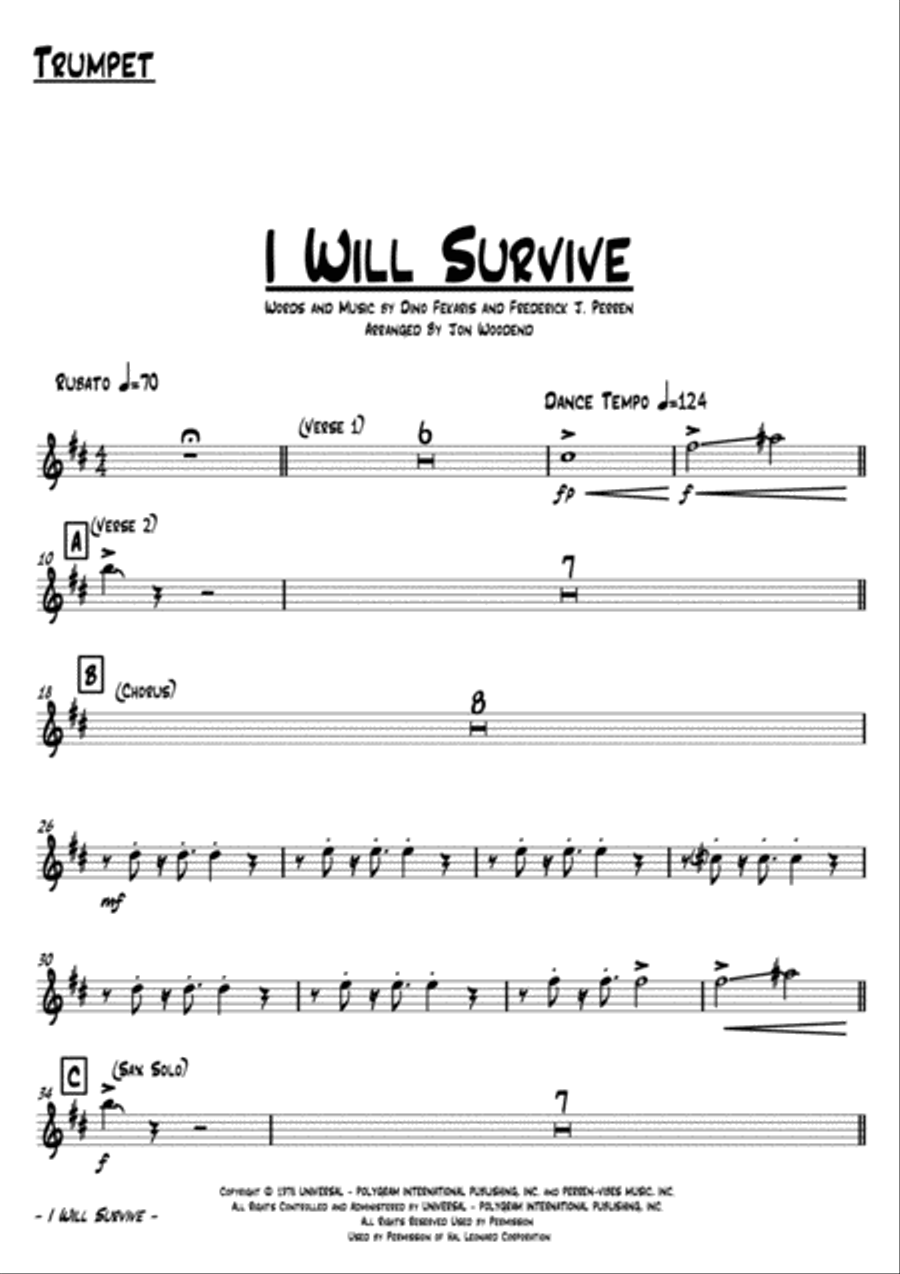 I Will Survive Jazz Ensemble scores gallery preview page 2
