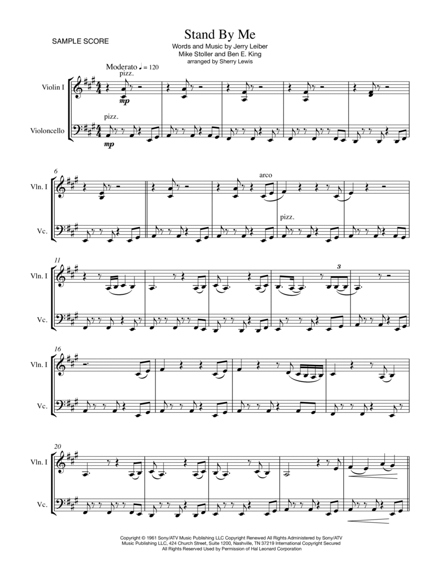 Stand By Me String Duet scores gallery preview page 1