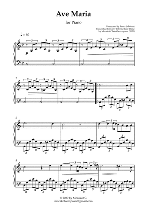Ave Maria Easy Piano - Schubert