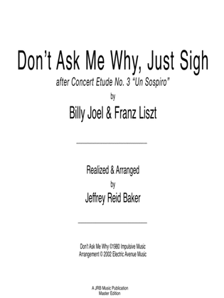 Book cover for Don't Ask Me Why