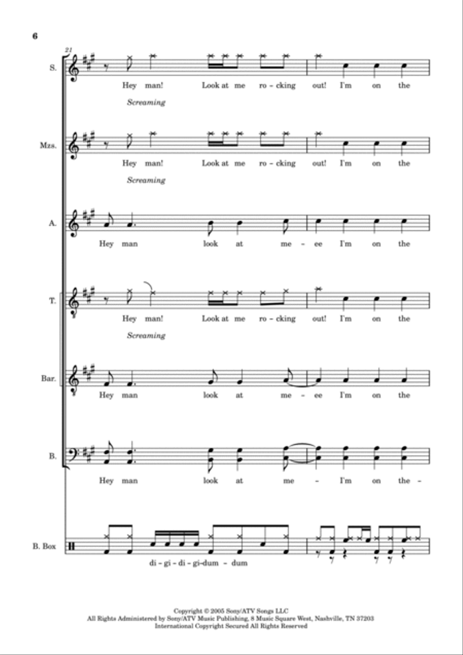 Radio/video 4-Part scores gallery preview page 6