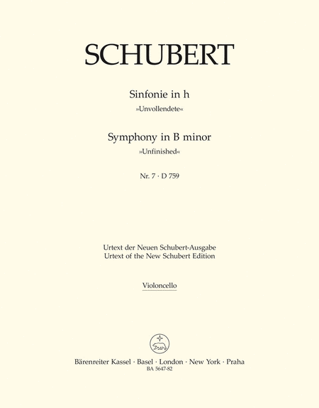 Sinfonie Nr. 7 Unvollendete - Symphony No. 7 The Unfinished