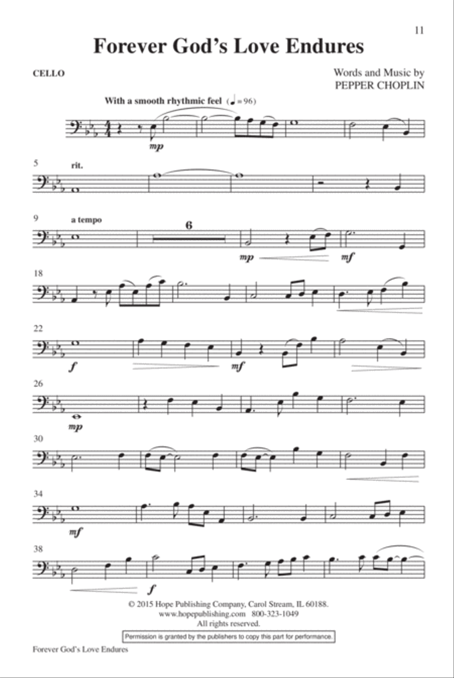 Forever God's Love Endures 4-Part scores gallery preview page 12