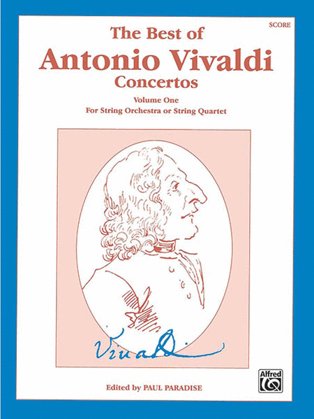 Best Of Antonio Vilvaldi Concertos, Volume One Score