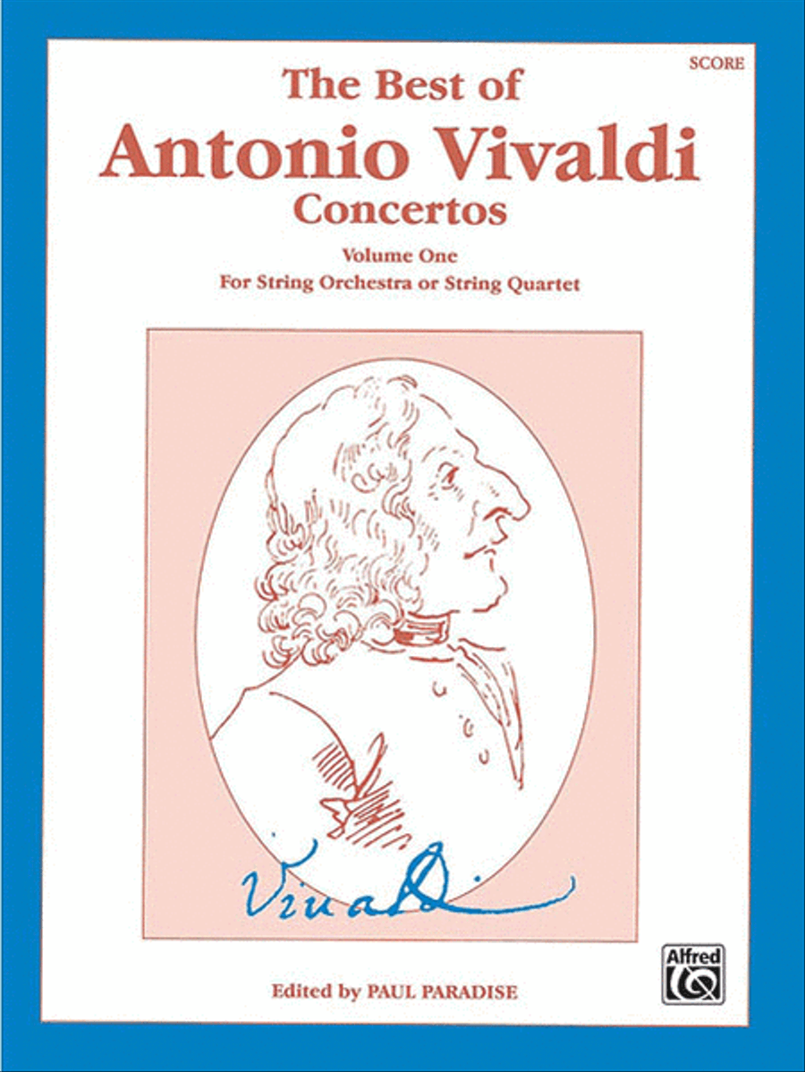 The Best of Antonio Vivaldi Concertos (For String Orchestra or String Quartet), Volume 1 String Orchestra scores gallery preview page 1