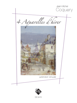 Book cover for 4 aquarelles d’hiver
