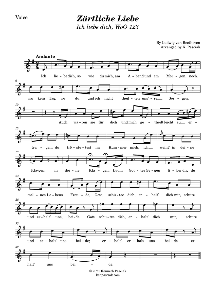 Beethoven Lieder for Voice & Guitar Acoustic Guitar scores gallery preview page 6