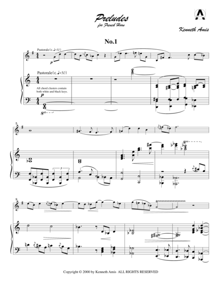 Preludes for French Horn No.1-5 image number null