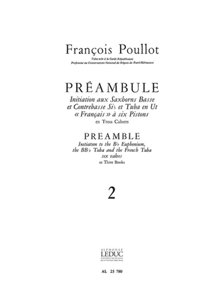 Book cover for Preamble Vol.2 (tuba Solo)