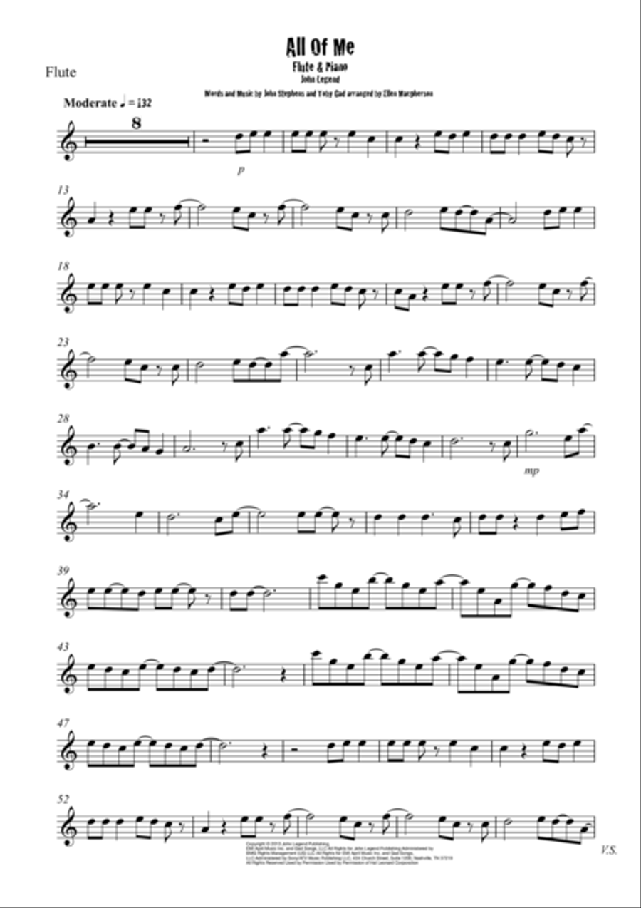 All Of Me Flute Solo scores gallery preview page 3