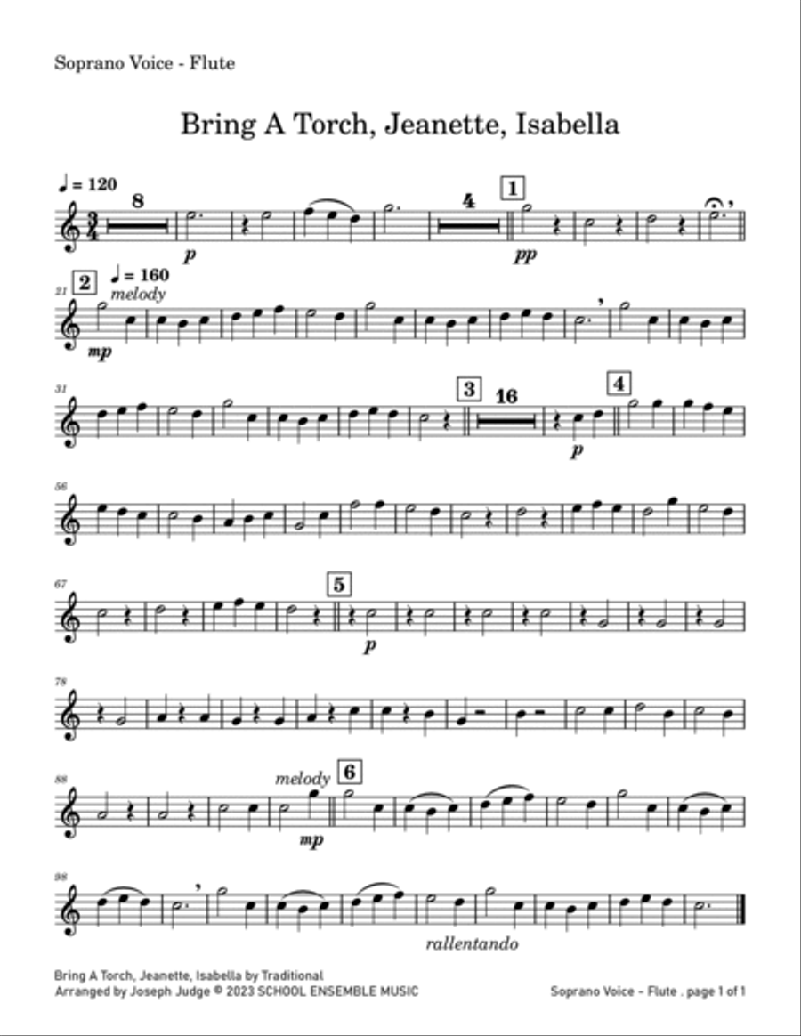 Bring A Torch for Woodwind Quartet in Schools Woodwind Quartet scores gallery preview page 5