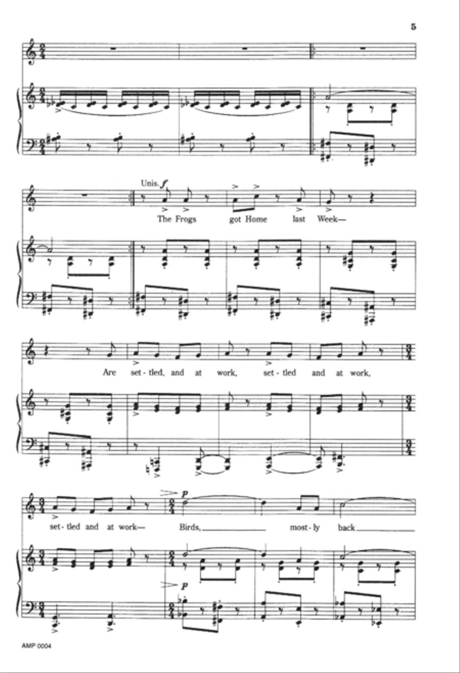 Bee! I'm Expecting You! Unison Choir scores gallery preview page 7