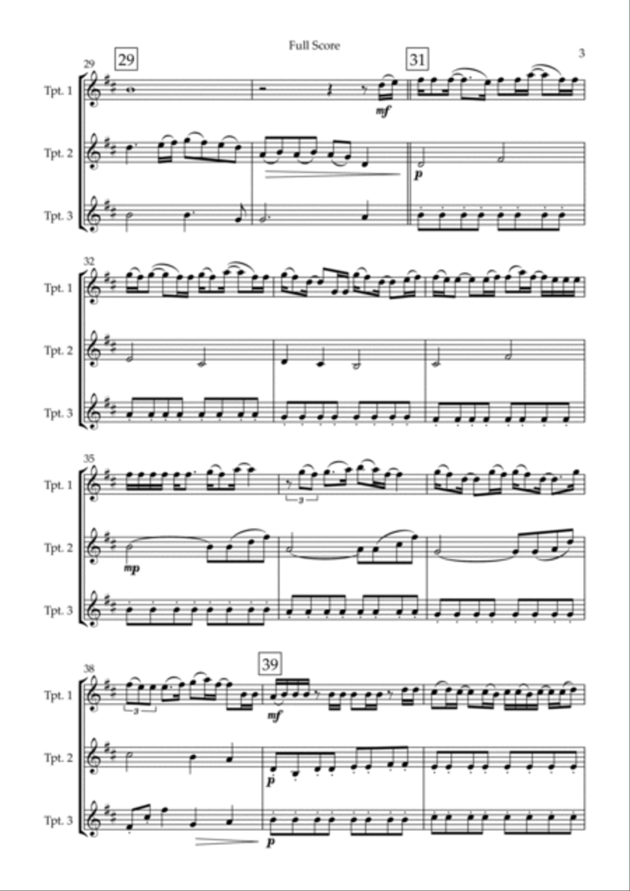 Always Trumpet Trio scores gallery preview page 3