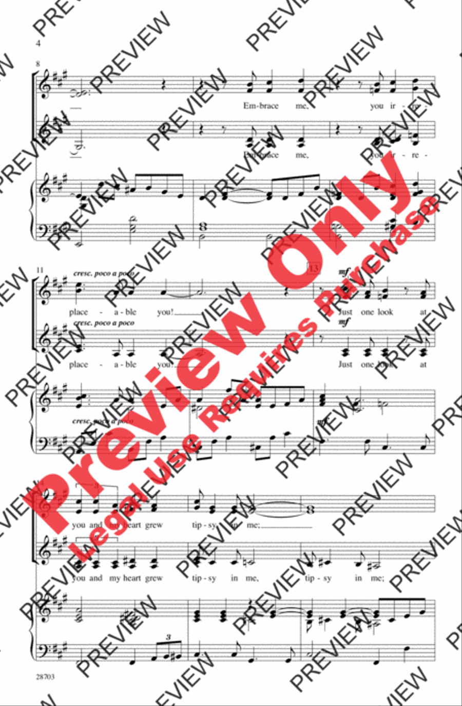 Embraceable You Embraceable You Women's Choir scores gallery preview page 3