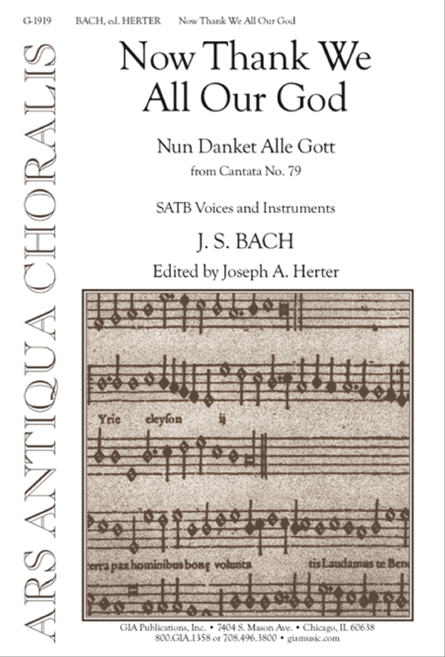 Now Thank We All Our God Now Thank We All Our God 4-Part scores gallery preview page 1
