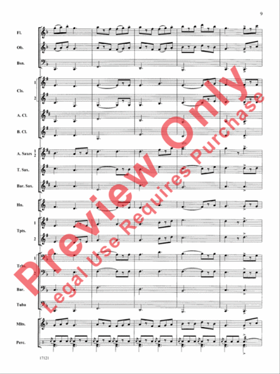 Loch Lomond Concert Band scores gallery preview page 10