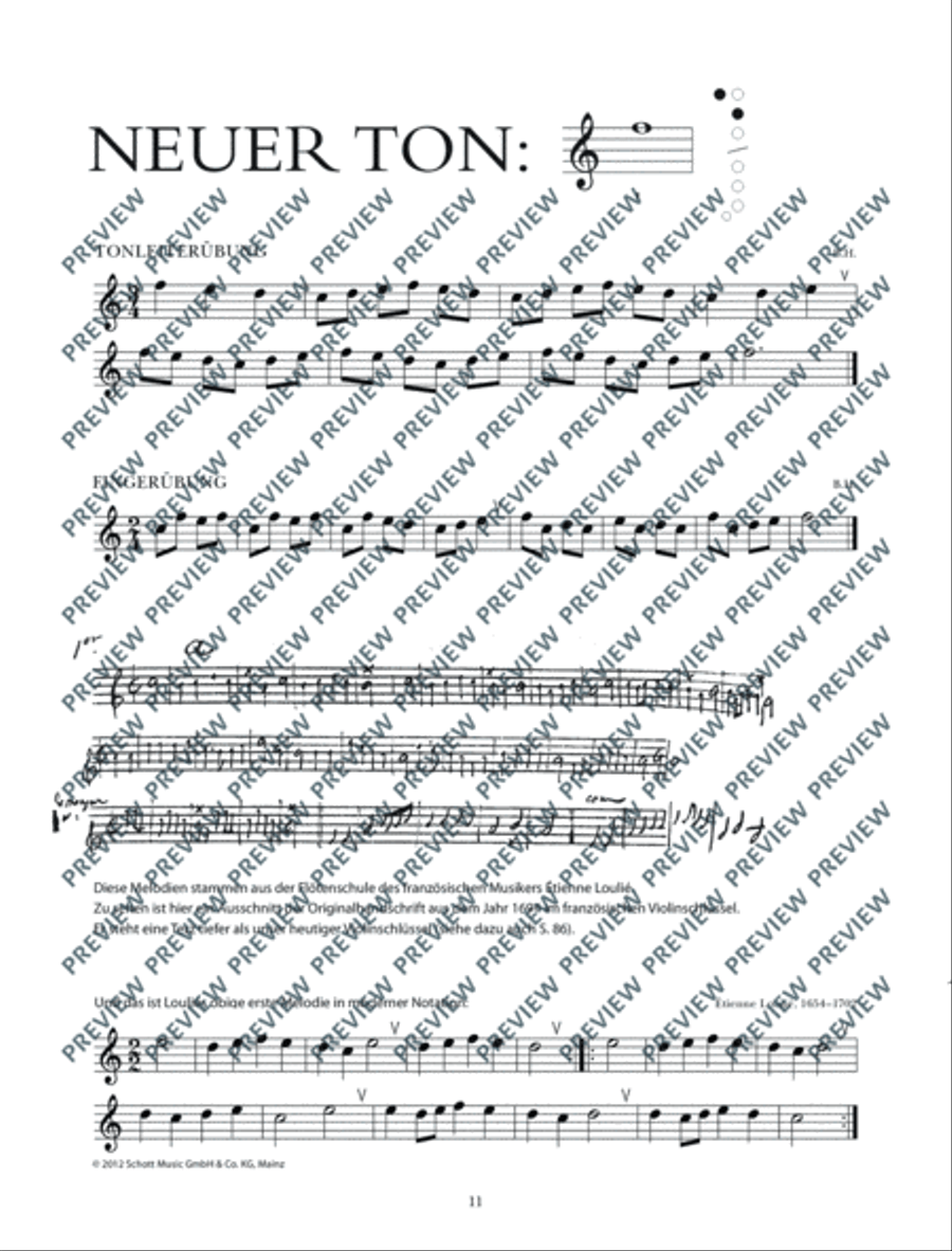 Altblockflötenschule Alto Recorder scores gallery preview page 12