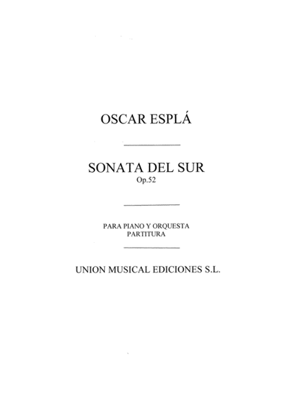 Sonata Del Sur Op.52