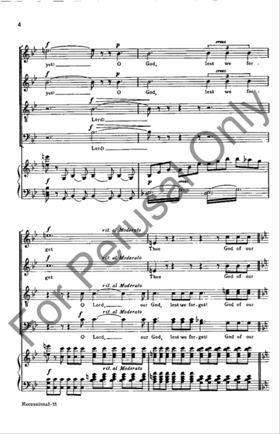 Recessional Recessional 4-Part scores gallery preview page 4