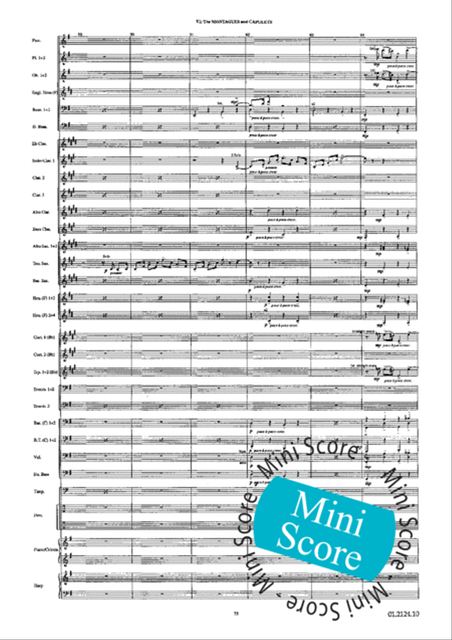 Romeo and Juliet Romeo and Juliet Concert Band scores gallery preview page 79