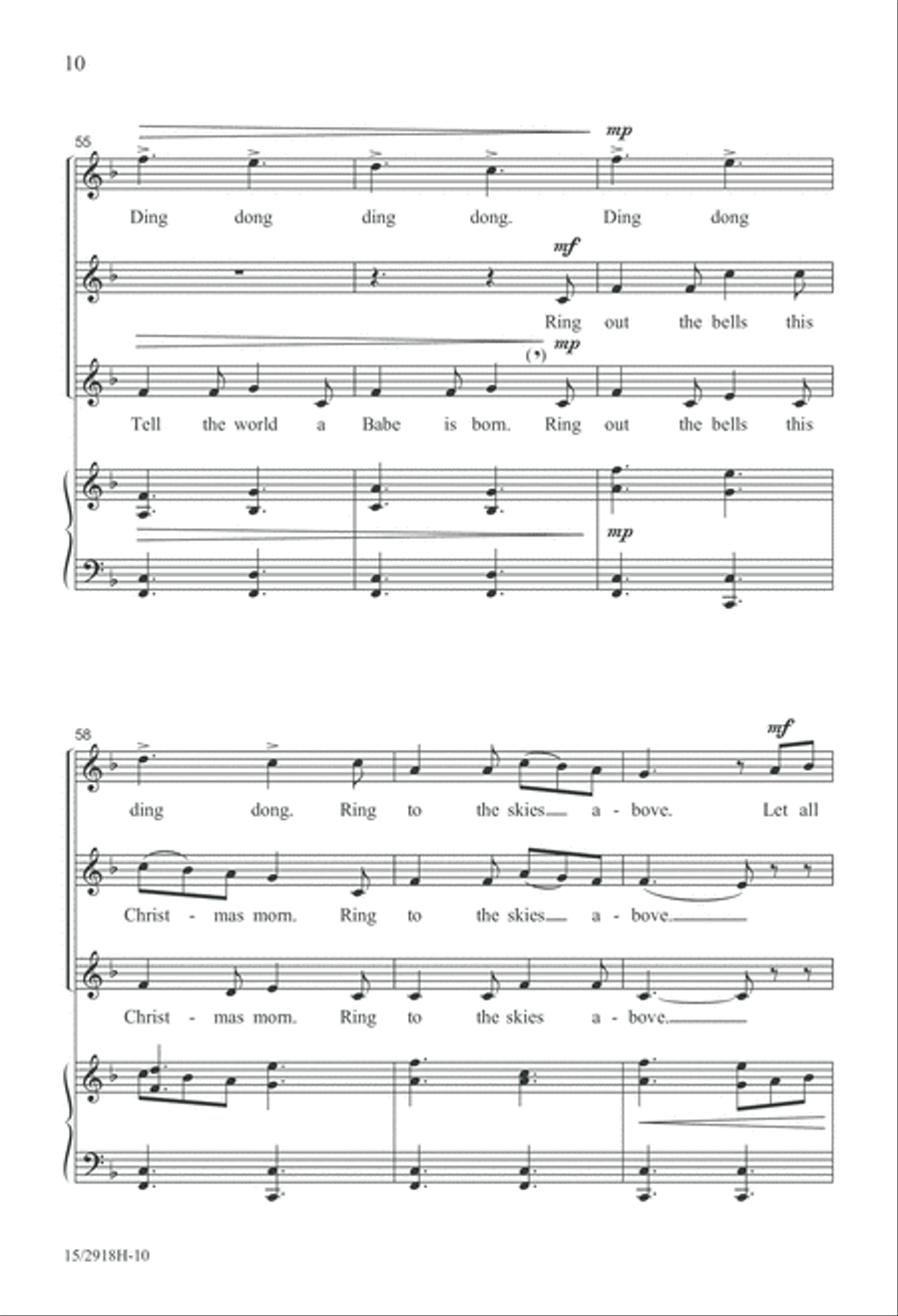 A Festive Noel A Festive Noel SSA scores gallery preview page 11