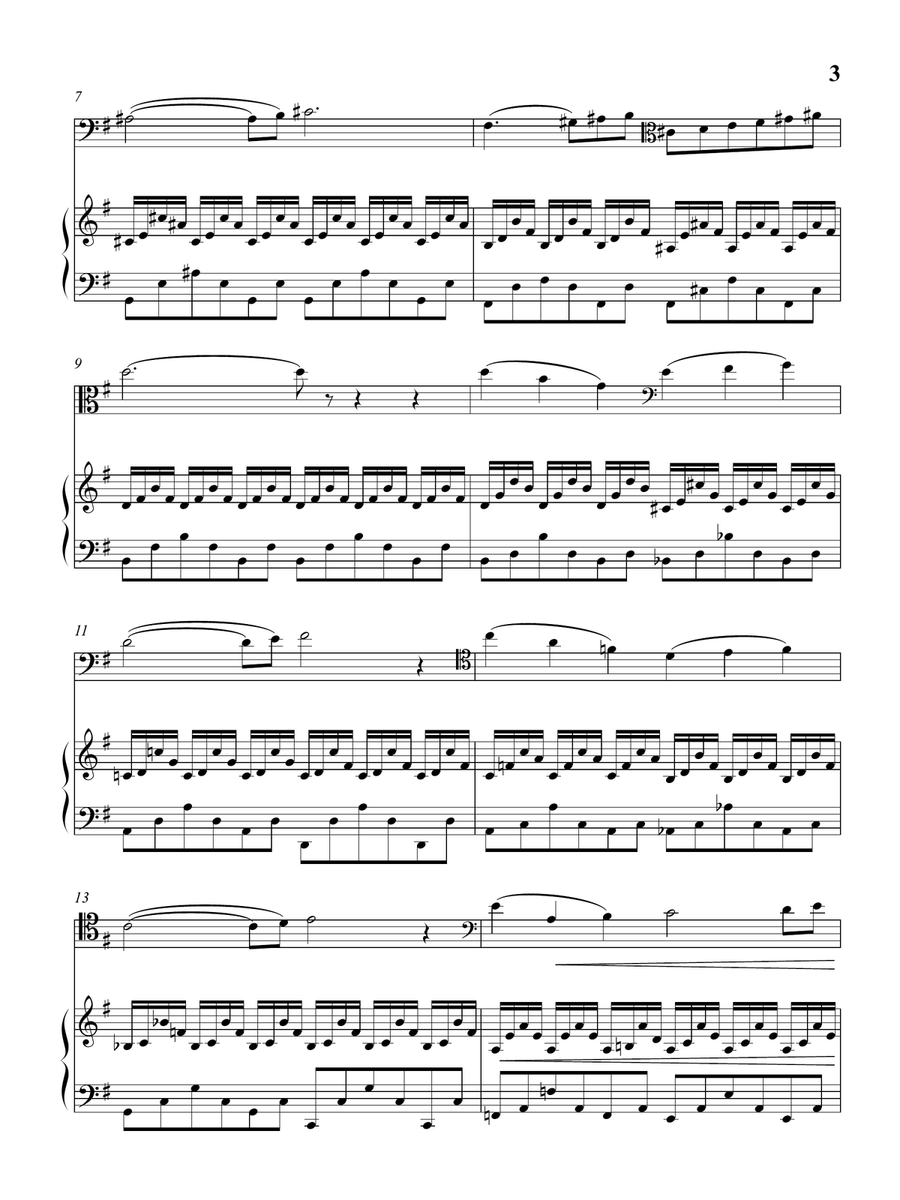 The Swan - for Violoncello Solo and Piano as played by Kathryn Stott and Yo Yo Ma Piano scores gallery preview page 4