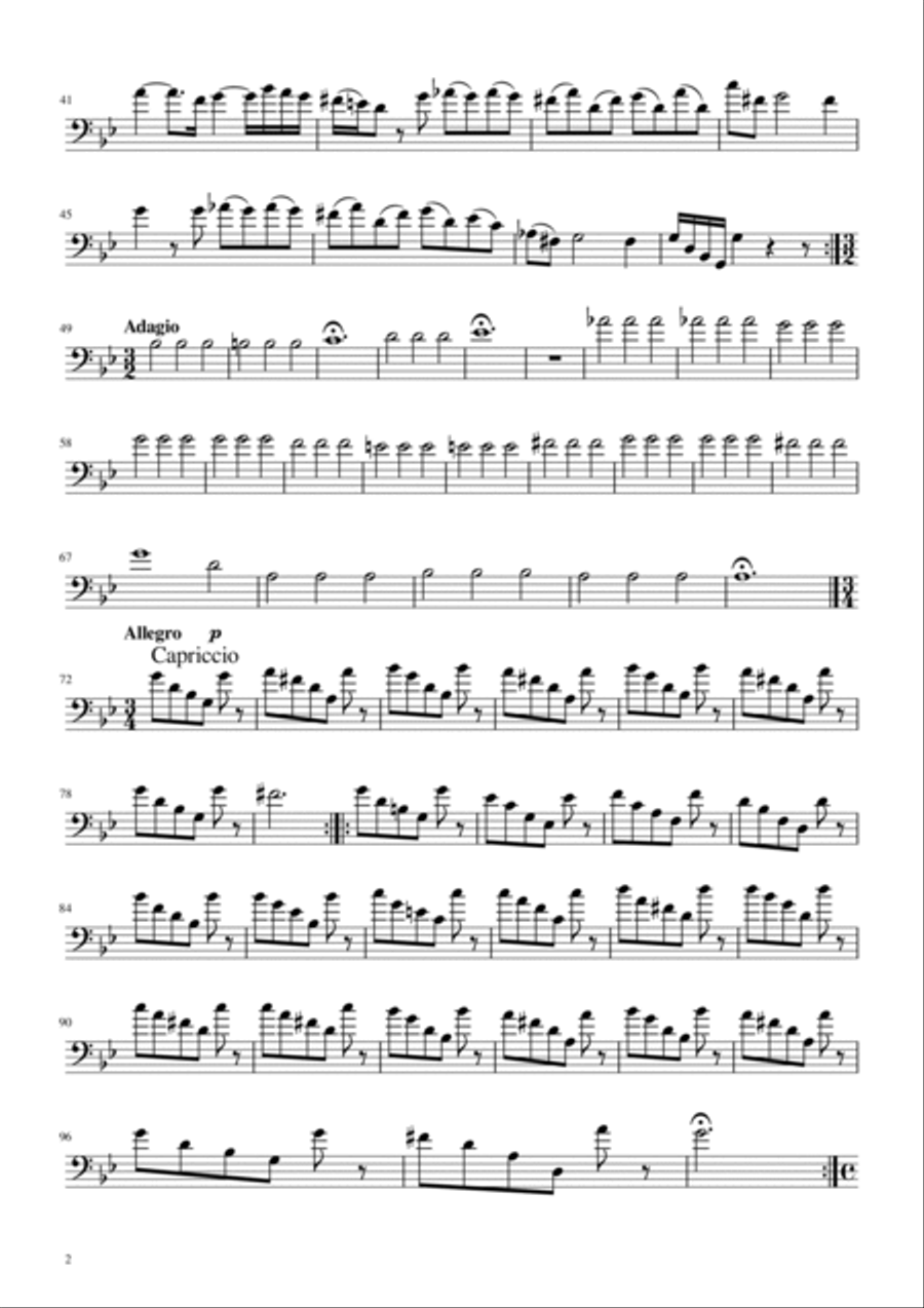 Trio Sonata in G Minor, RV 73 Euphonium scores gallery preview page 2