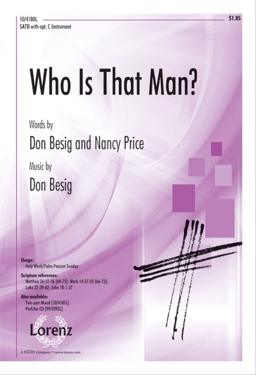 Who Is That Man? Who Is That Man? 4-Part scores gallery preview page 1