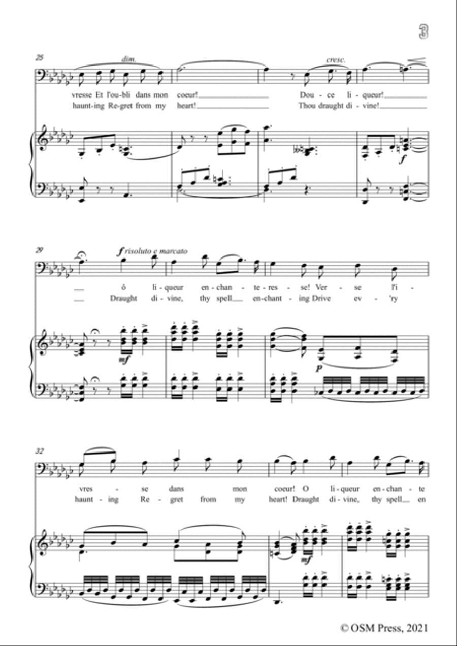 A. Thomas-O vin,dissipe le tristesse,in G flat Major,from Hamlet,for Voice and Piano Voice Solo scores gallery preview page 5