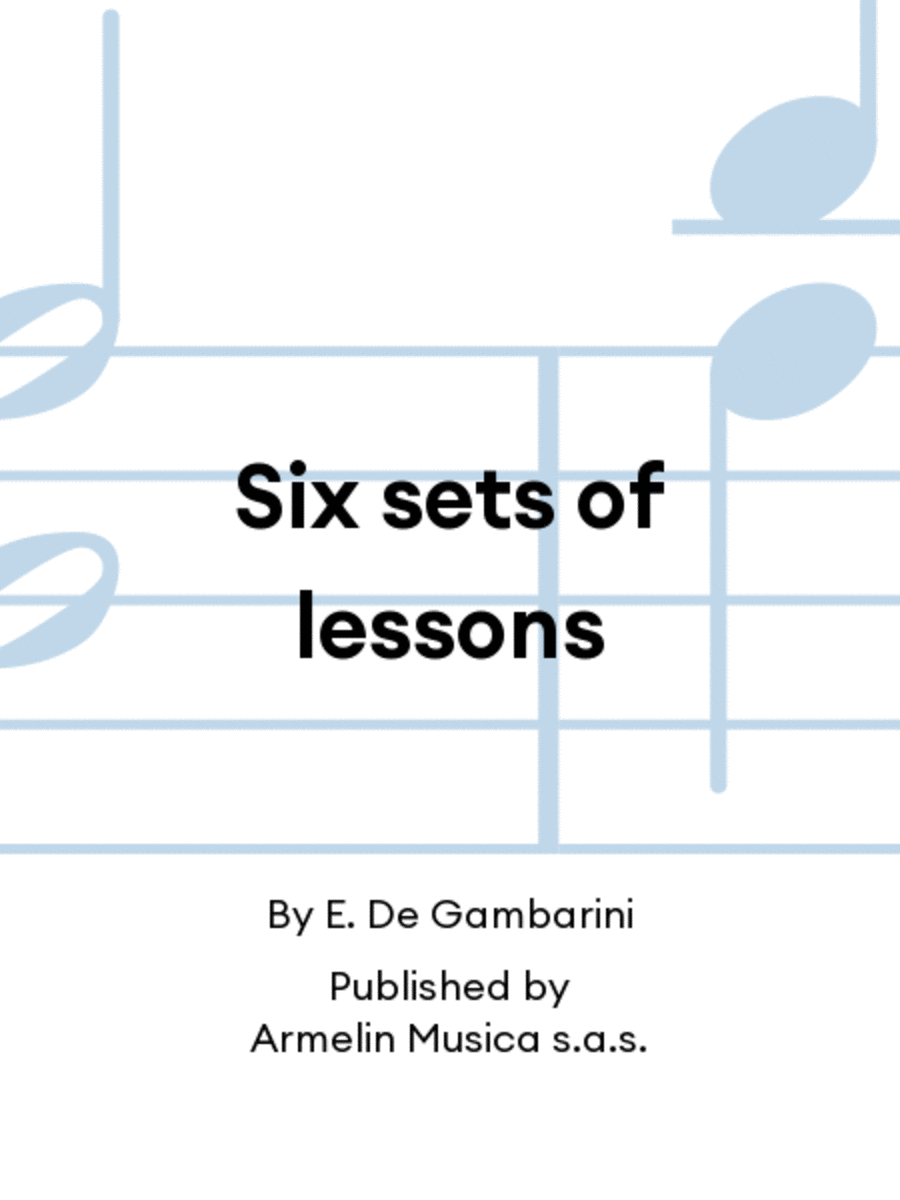 Six sets of lessons