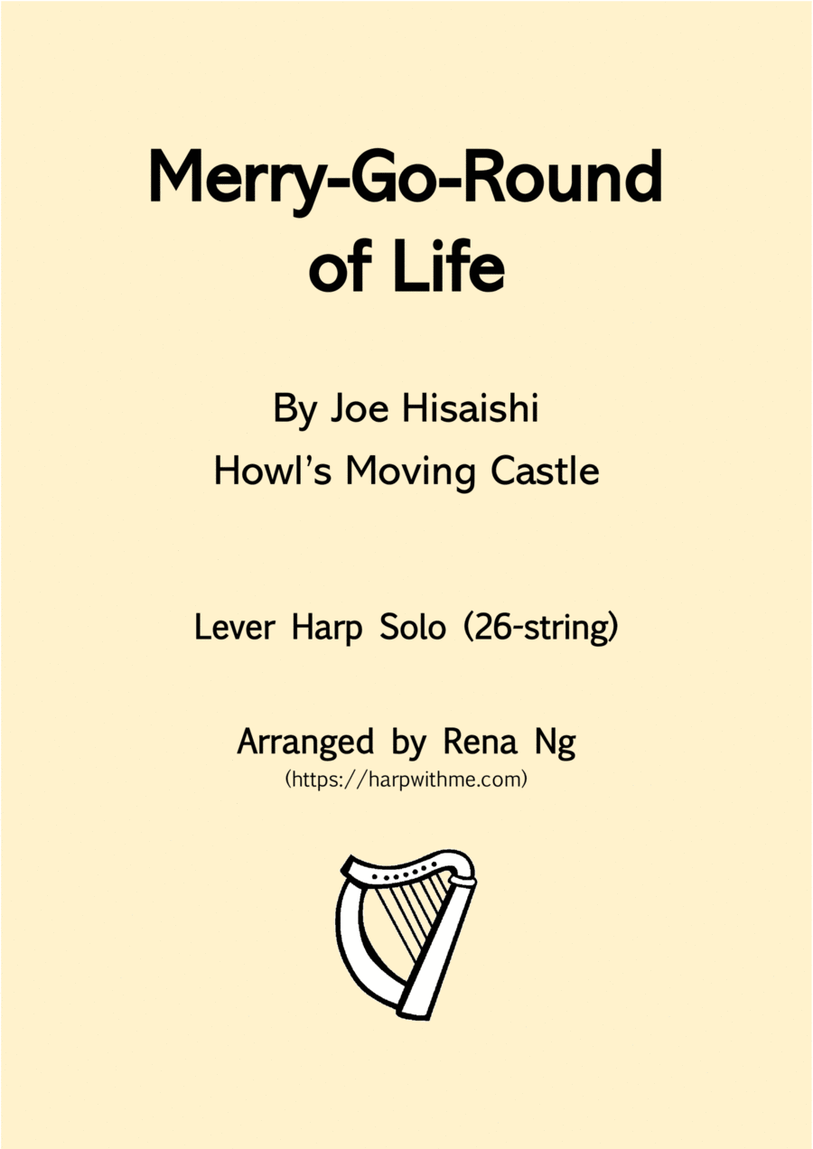 Merry-go-round Of Life Harp scores gallery preview page 1