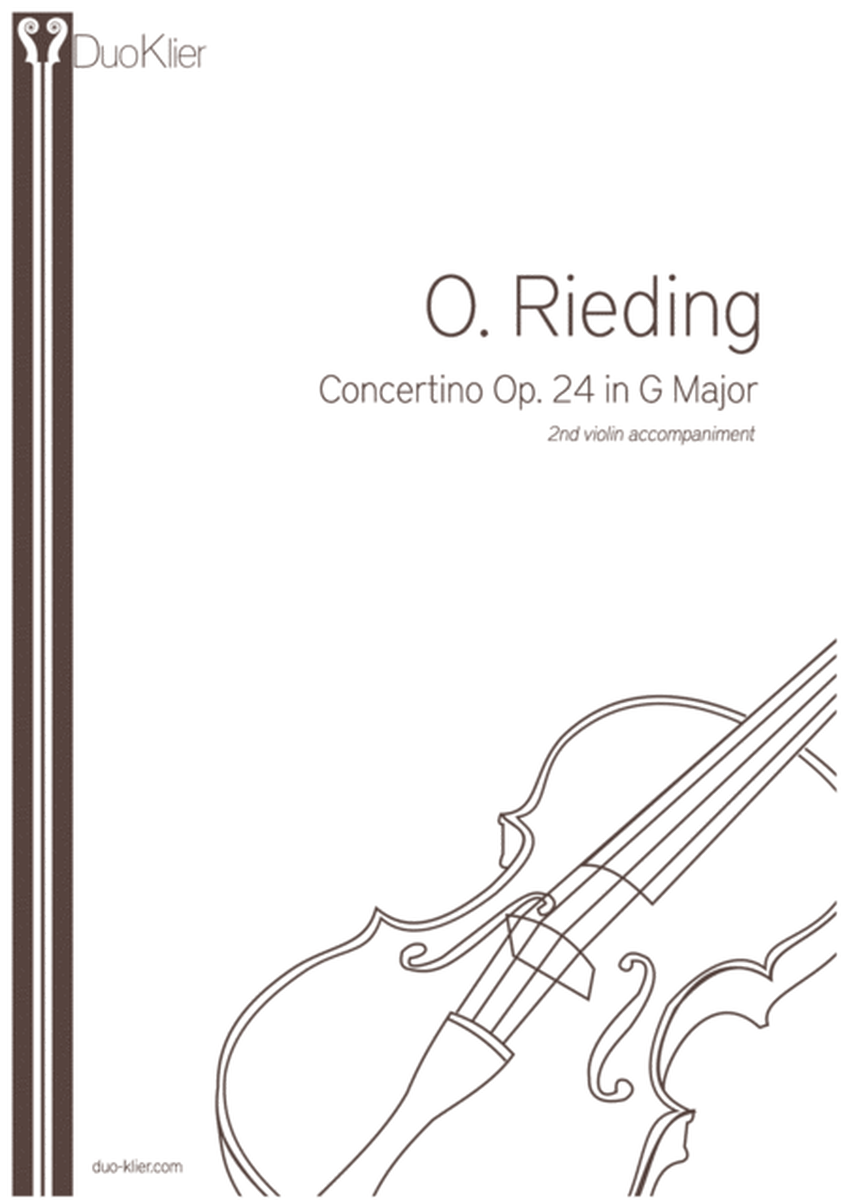 Rieding - Concertino Op 24 in G Major, 2nd violin accompaniment