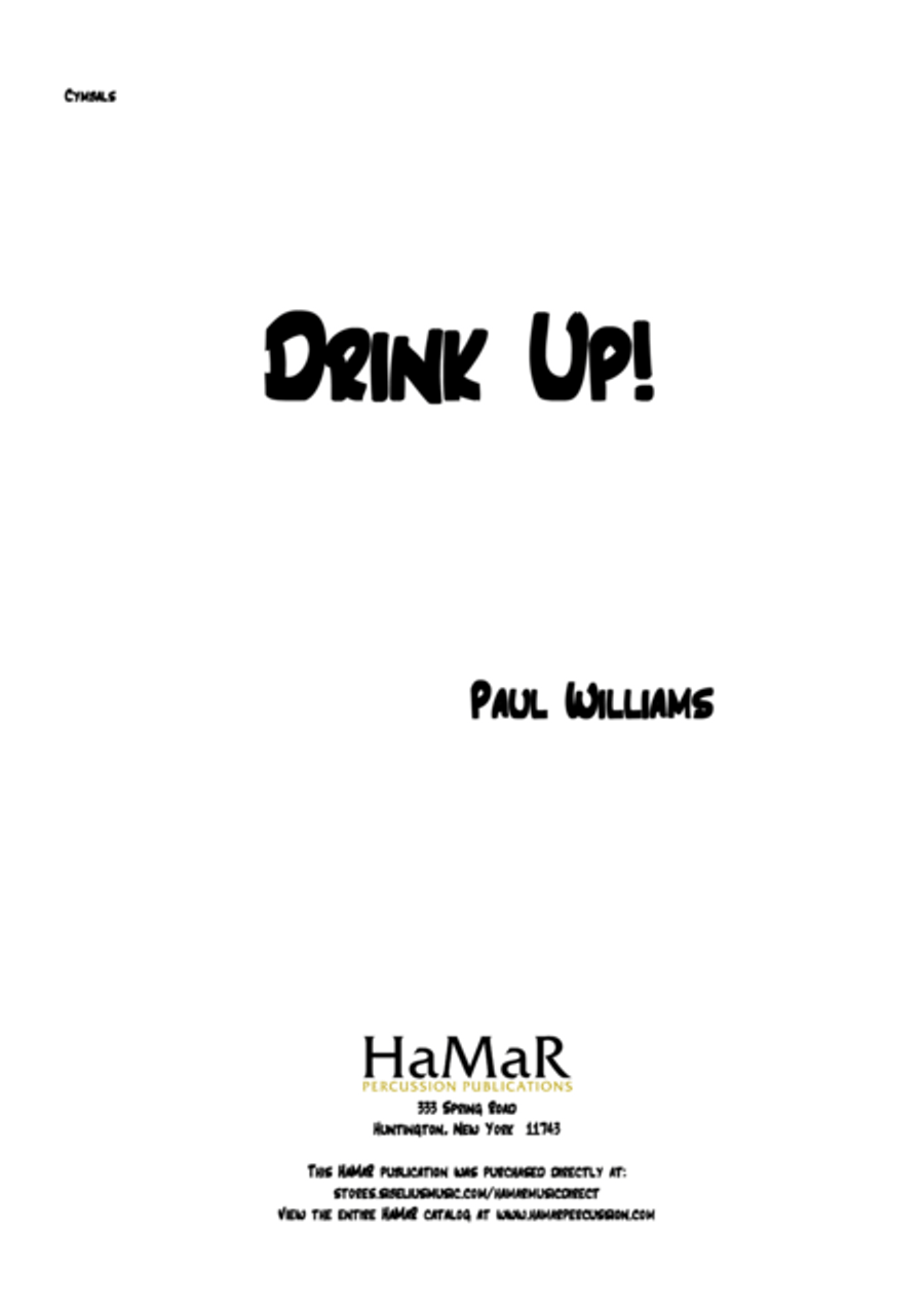 Drink Up Percussion scores gallery preview page 1
