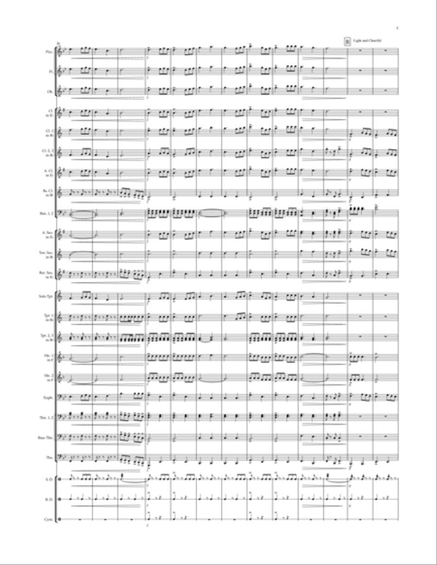 The Palatka Port March Concert Band scores gallery preview page 5
