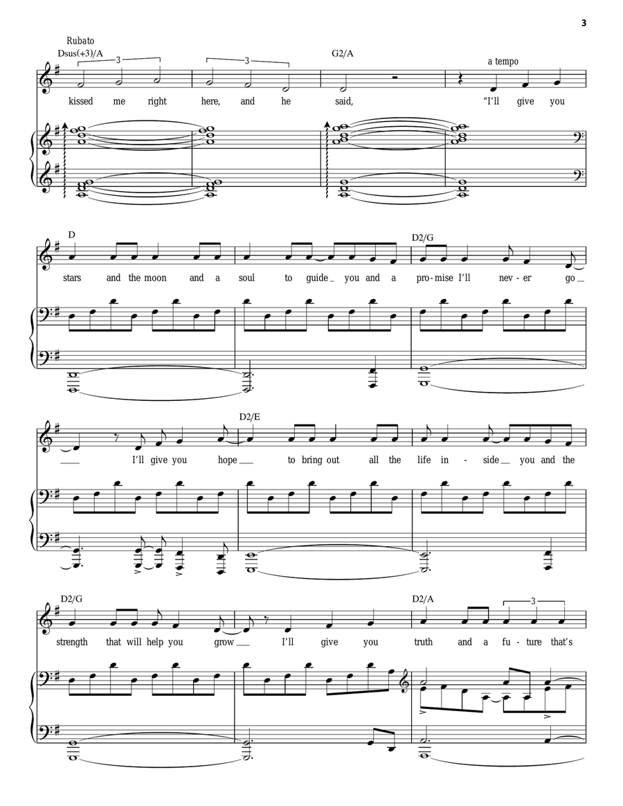 Stars And The Moon (from Songs for a New World) Piano, Vocal scores gallery preview page 3