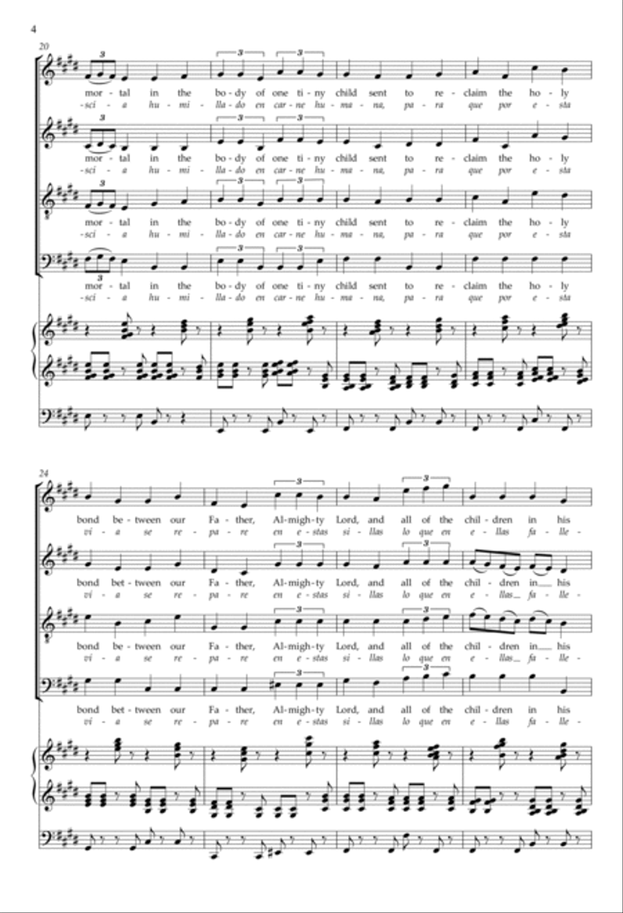 Romance of the Angels 4-Part scores gallery preview page 4