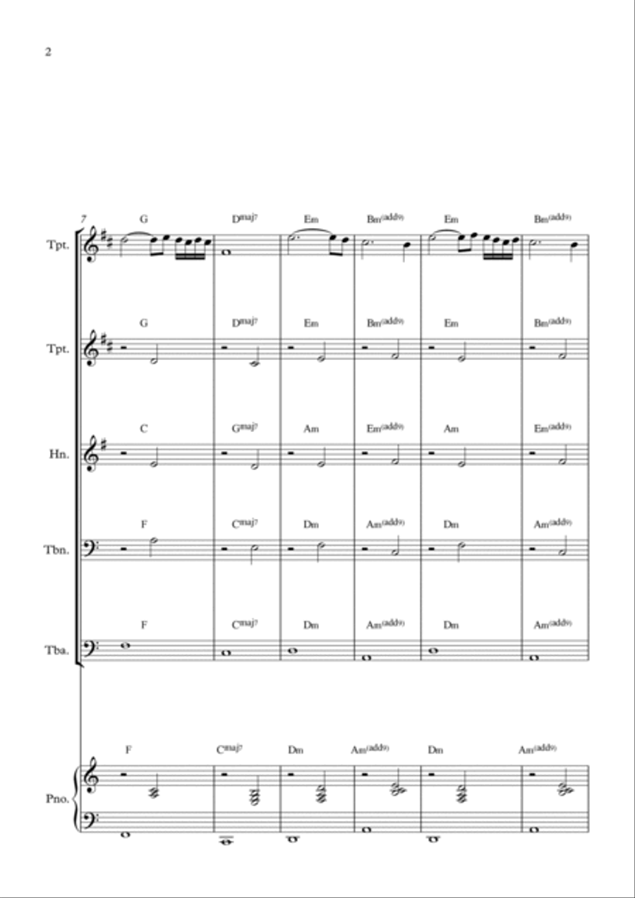 La Valse D'amelie Brass Ensemble scores gallery preview page 2