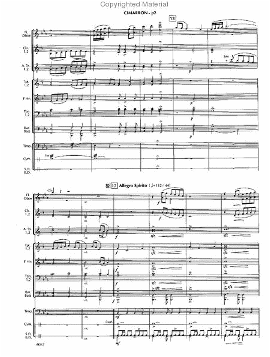 Cimarron Trail Cimarron Trail Concert Band scores gallery preview page 3