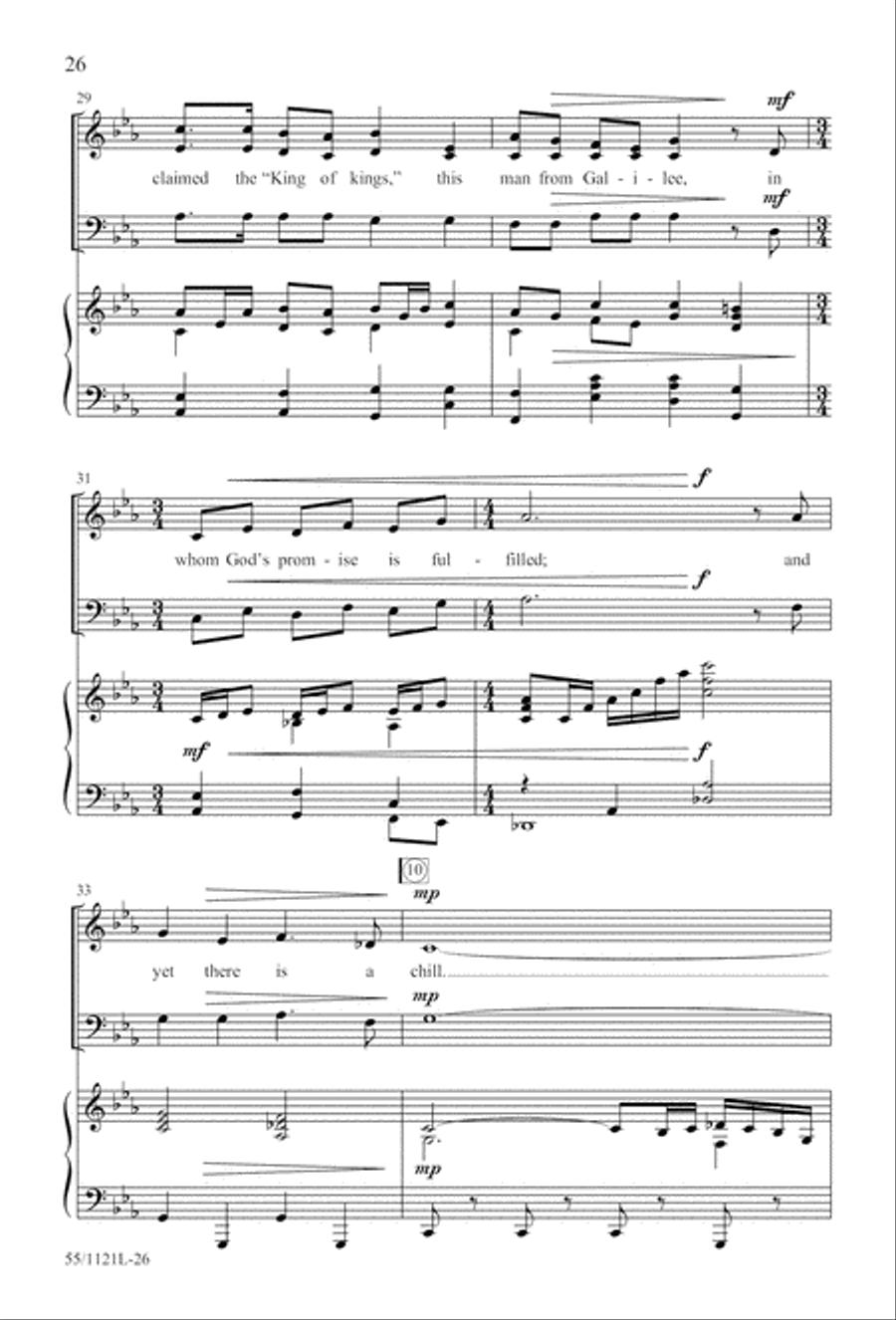 Touched by the Christ Touched by the Christ 3-Part scores gallery preview page 27