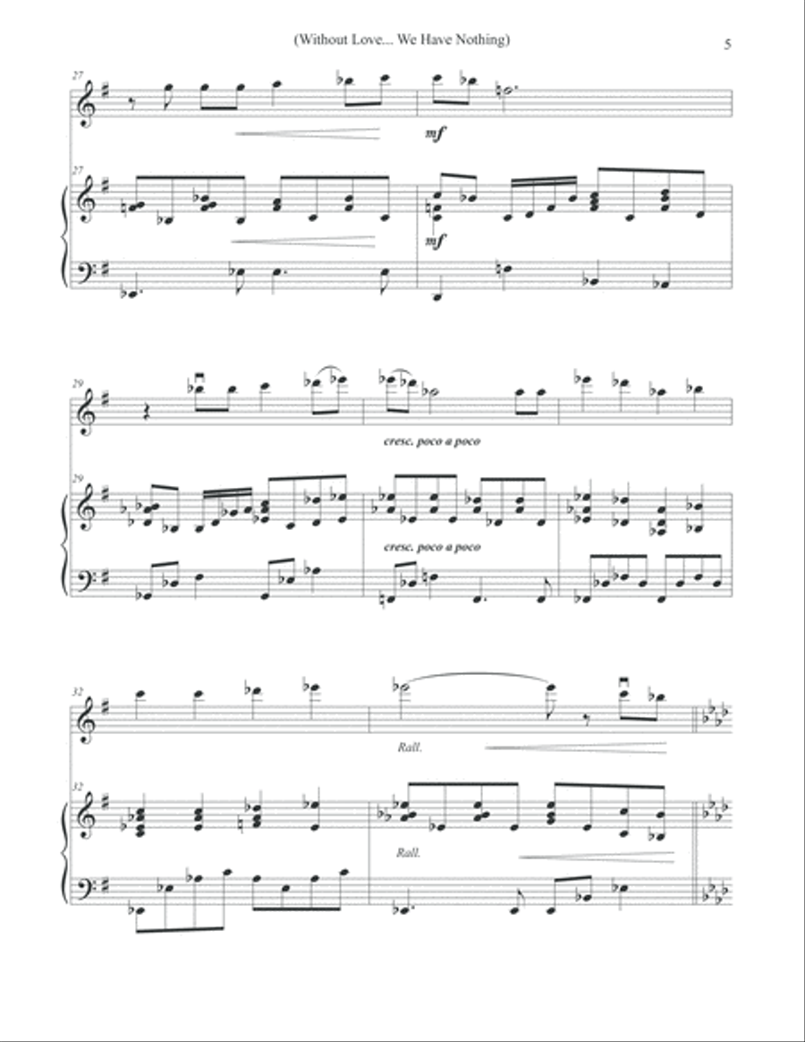 Without Love, We Have Nothing Violin Solo scores gallery preview page 5