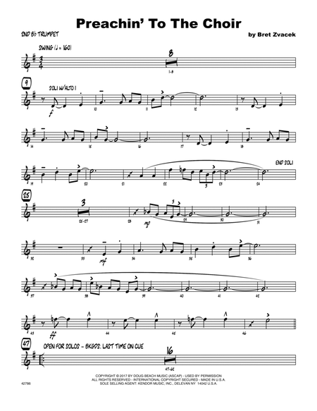 Preachin' To The Choir - 2nd Bb Trumpet