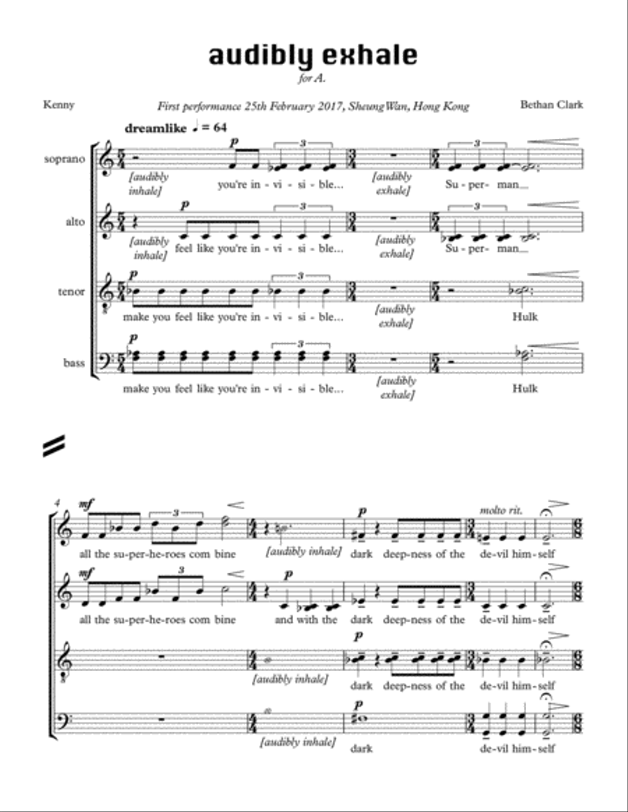 Audibly Exhale describes the experience of a crystal meth addict Divisi scores gallery preview page 3