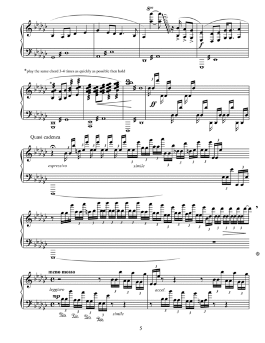 Cantonese Opera Paraphrase Piano Solo scores gallery preview page 5