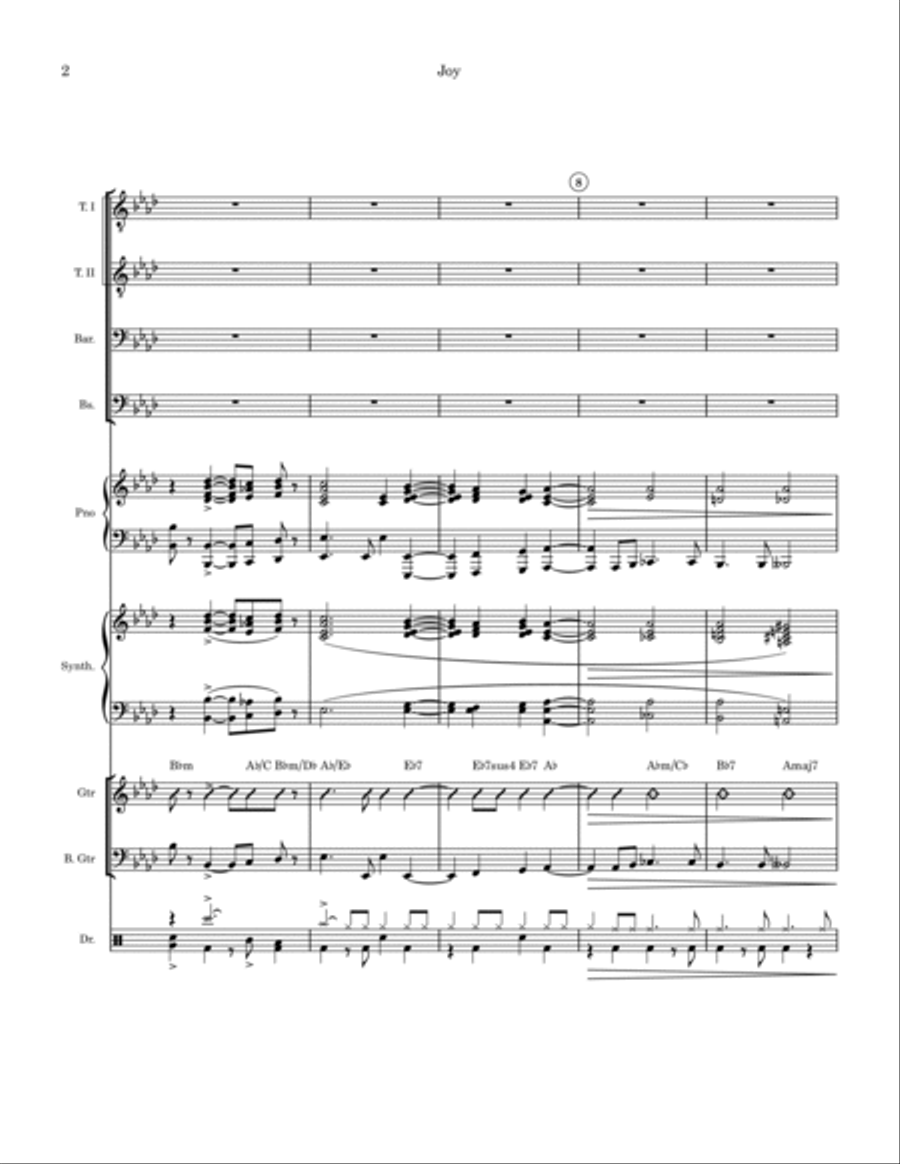 Joy Joy Bass Guitar scores gallery preview page 2