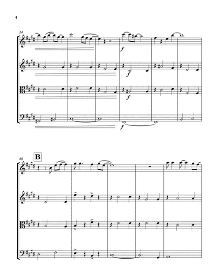 First Day Of My Life String Quartet scores gallery preview page 4